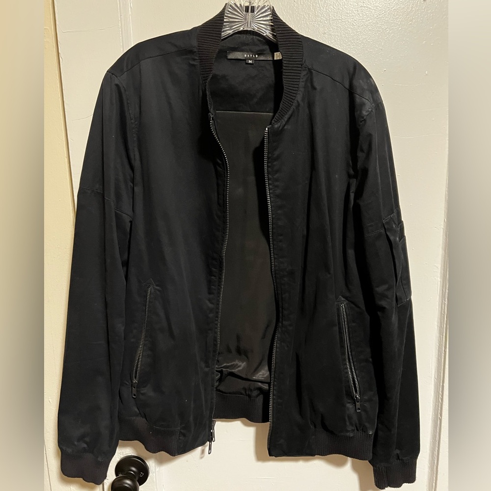 DSTLD Black Bomber Jacket M